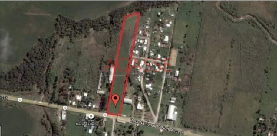 RUTA NACIONAL 12. ANTES DE COLONIA AVELLANEDA. VENDO ESPECTACULAR TERRENO